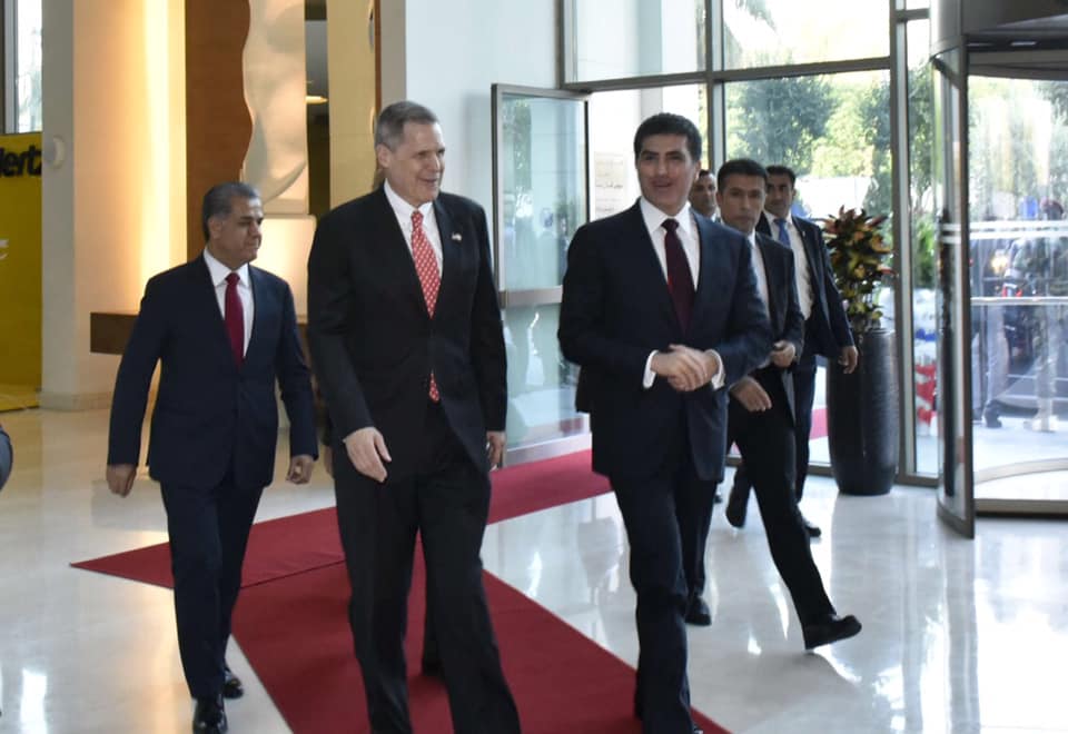 Senior Kurdish officials and US diplomats celebrate the 4th of July - America’s Independence Day - in Erbil, July 3, 2019. (Photo: Nechirvan Barzani's press office)